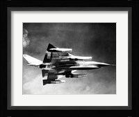Low angle view of a fighter plane in flight, B-58 Hustler Fine Art Print