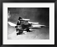 Low angle view of a fighter plane in flight, B-58 Hustler Fine Art Print