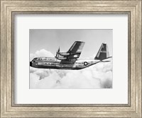 Military airplane in flight Fine Art Print