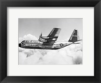 Military airplane in flight Fine Art Print