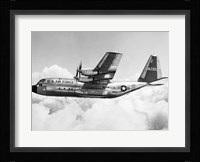 Military airplane in flight Fine Art Print