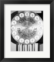 Time zone clock Fine Art Print