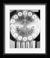 Time zone clock Fine Art Print