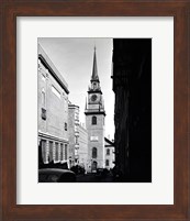 Low angle view of a clock tower, Boston, Massachusetts, USA Fine Art Print