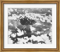 High angle view of an atomic bomb explosion, Bikini Atoll, Marshall Islands, July 25, 1946 Fine Art Print