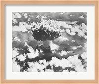 High angle view of an atomic bomb explosion, Bikini Atoll, Marshall Islands, July 25, 1946 Fine Art Print