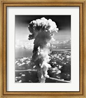 Clouds formed by an atomic explosion Fine Art Print