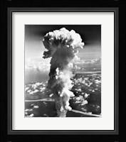 Clouds formed by an atomic explosion Fine Art Print