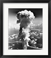 Clouds formed by an atomic explosion Fine Art Print