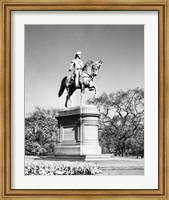 Low angle view of a statue of George Washington, Boston Public Garden, Boston, Massachusetts, USA Fine Art Print