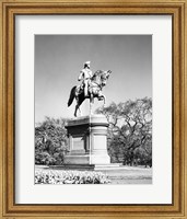 Low angle view of a statue of George Washington, Boston Public Garden, Boston, Massachusetts, USA Fine Art Print