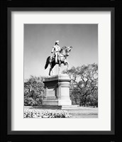 Low angle view of a statue of George Washington, Boston Public Garden, Boston, Massachusetts, USA Fine Art Print