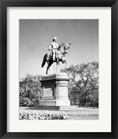 Low angle view of a statue of George Washington, Boston Public Garden, Boston, Massachusetts, USA Fine Art Print