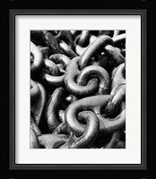 Close-up of a rusty anchor chain, Sun Shipbuilding Company, Chester, Pennsylvania, USA Fine Art Print