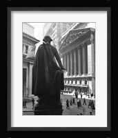 George Washington Statue, New York Stock Exchange, Wall Street, Manhattan, New York City, USA Fine Art Print