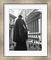 George Washington Statue, New York Stock Exchange, Wall Street, Manhattan, New York City, USA Fine Art Print