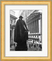 George Washington Statue, New York Stock Exchange, Wall Street, Manhattan, New York City, USA Fine Art Print