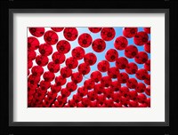 Taiwan,Kaohsiung,Cijin Island,Chinese Lanterns at Tianhou Temple Fine Art Print