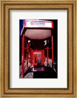 Close-up of a telephone booth, Santiago, Chile Fine Art Print