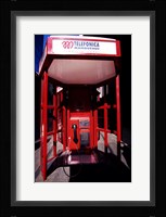 Close-up of a telephone booth, Santiago, Chile Fine Art Print