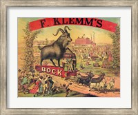 F. Klems Bock Beer Fine Art Print