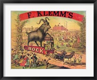 F. Klems Bock Beer Fine Art Print