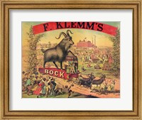 F. Klems Bock Beer Fine Art Print