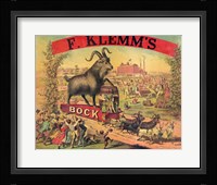 F. Klems Bock Beer Fine Art Print