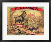 F. Klems Bock Beer Fine Art Print