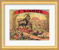 F. Klems Bock Beer Fine Art Print
