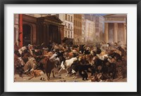 The Bulls and Bears in the Market Framed Print