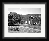 Tractor Raking a Field, East Ryegate, Vermont, USA Fine Art Print