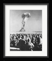 Atomic Bomb Testing in a Desert, Camp Desert Rock, Las Vegas, Nevada, USA Fine Art Print