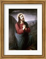 Christ Praying in Gethsemane Christian Schleisner (1810-1882) Fine Art Print