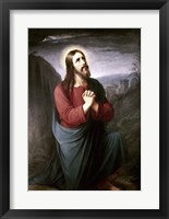 Christ Praying in Gethsemane Christian Schleisner (1810-1882) Framed Print