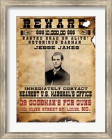 Jesse James Wanted Poster Fine Art Print