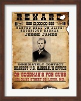 Jesse James Wanted Poster Fine Art Print