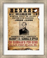 Jesse James Wanted Poster Fine Art Print