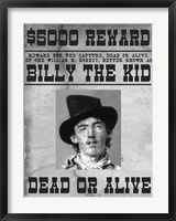 Billy The Kid Wanted Poster Fine Art Print