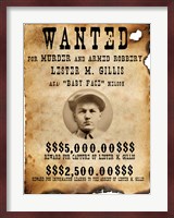 Baby Face Nelso Wanted Poster Fine Art Print