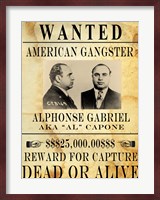 Al Capone Wanted Poster Fine Art Print