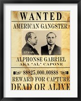 Al Capone Wanted Poster Fine Art Print