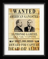 Al Capone Wanted Poster Framed Print