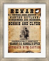 Bonnie and Clyde Wanted Poster Fine Art Print