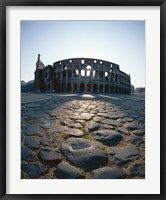Low angle view of an old ruin, Colosseum, Rome, Italy Fine Art Print