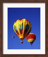 Three Rainbow Hot Air Balloons Fine Art Print