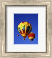 Three Rainbow Hot Air Balloons Fine Art Print