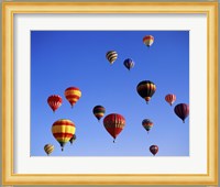 Large Group of Hot Air Balloons Flying Fine Art Print