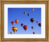 Large Group of Hot Air Balloons Flying Fine Art Print