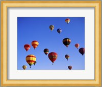 Large Group of Hot Air Balloons Flying Fine Art Print